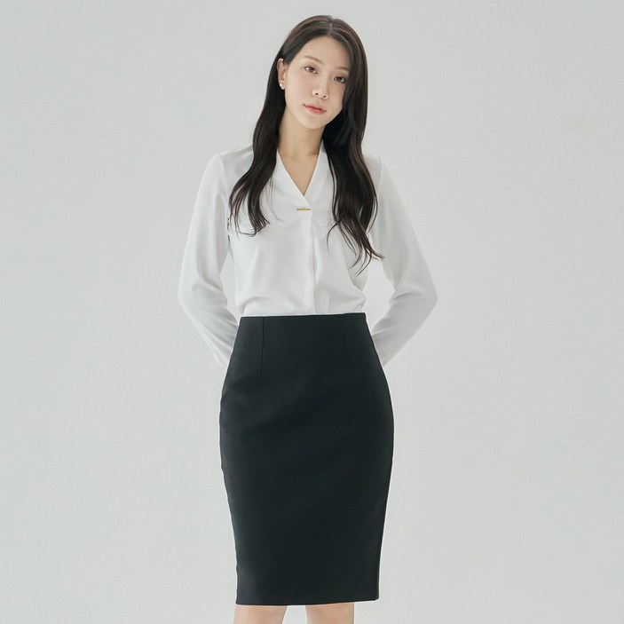 정장 치마 H라인 스커트 미디 스판 [모던 날개]