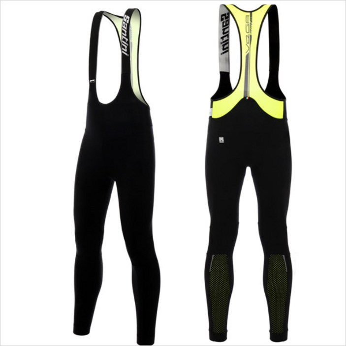 SANTINI 산티니 VEGA2 베가2 기모 빕타이즈 네온옐로우 겨울용