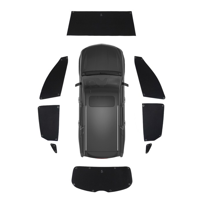 꼼지락 창문가리개 아기 차량용 운전석 차량 가림막 햇빛가리개 세트, 1개