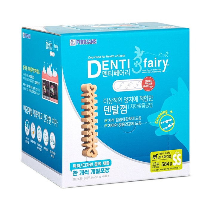 포켄스 덴티페어리 벌크팩, 덴티3페어리, 1.02kg, 1개