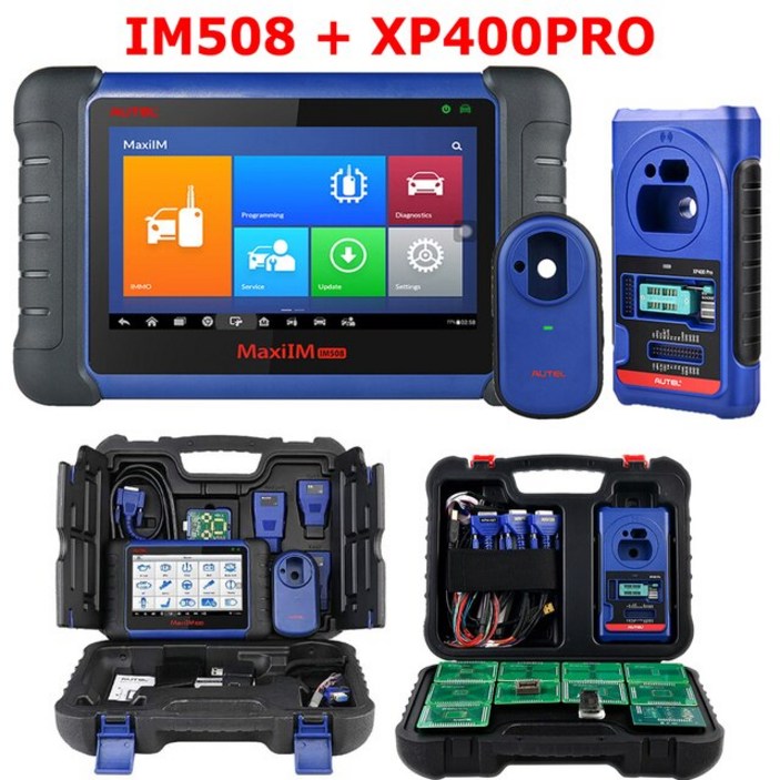 자동차키높이방석 자동차키 Autel MaxiIM IM508 XP400 PRO IMMO 키 프로그래머 OBD2 스캐너 자동 진단 도구 모든 시스템 2 년 무료 업데이트