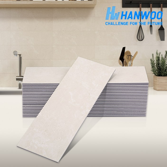 HANWOO 인테리어 붙이는 데코 타일 주방 욕실 화장실 마블 시트지