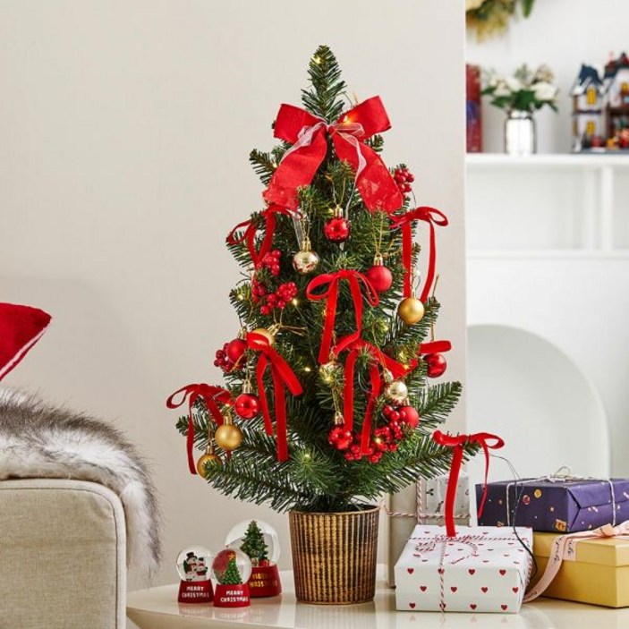 MODERN HOUSE 중계점 올인원 미니트리 만들기세트60cm레드  AF9224013