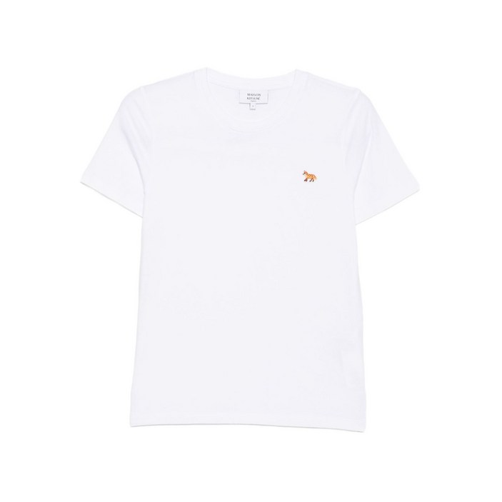 메종키츠네 폭스 자수 스트라이프 티셔츠