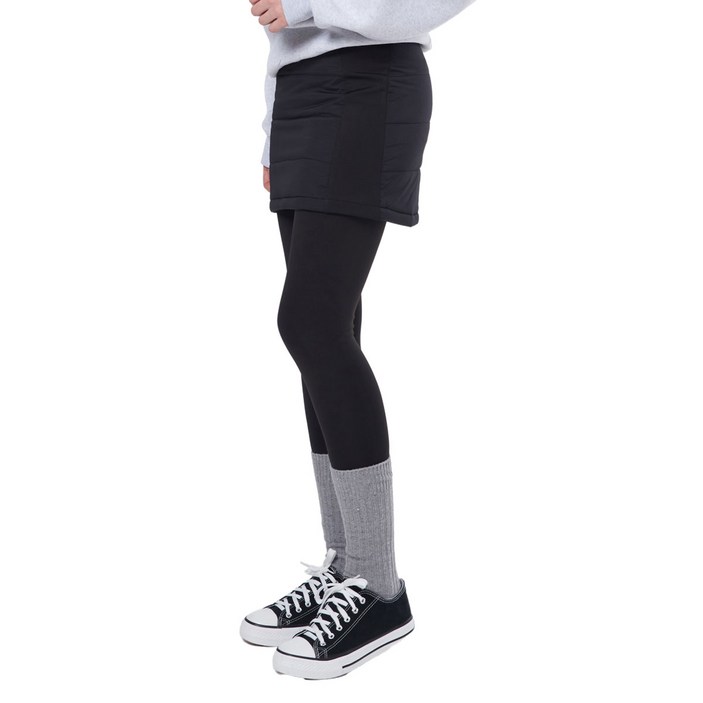 투엘라 여성 겨울 패딩 기모 치마 밴딩 레깅스 스커트