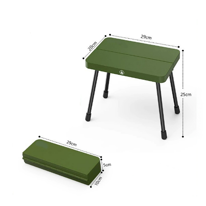 초경량 고강도 캠핑 폴딩 스툴 150kg 하중 접이식 미니 의자 낚시 피크닉 발받침대