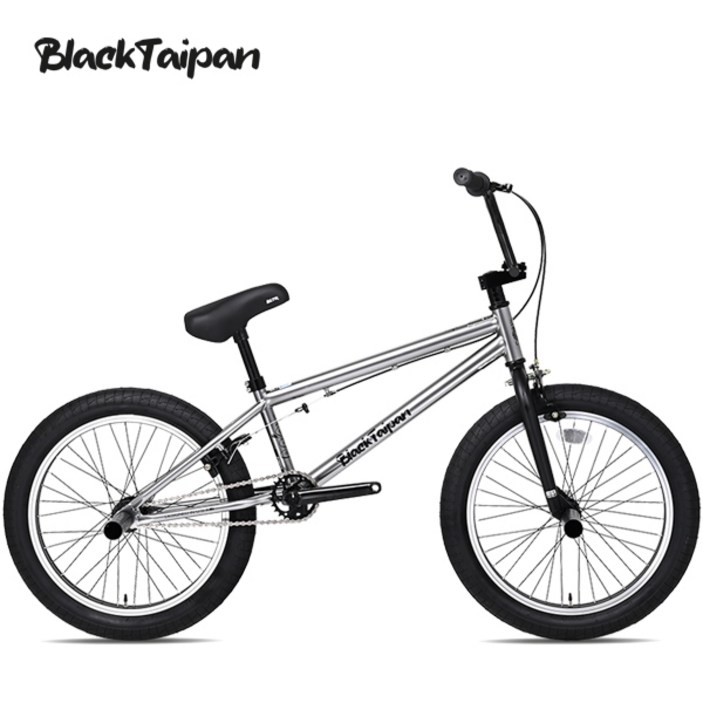 2025 블랙타이판 비엠엑스 BMX 자전거 포티튜드 묘기용 퍼포먼스 미조립, 1개, 140cm, 포티튜드 20인치 크롬실버