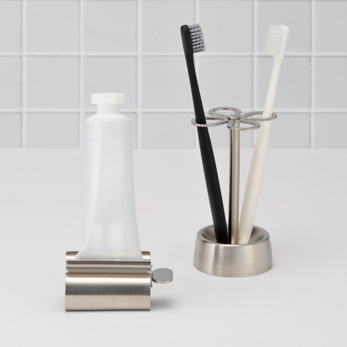 제로드원 올 스텐 304 칫솔거치대  치약짜개 SET