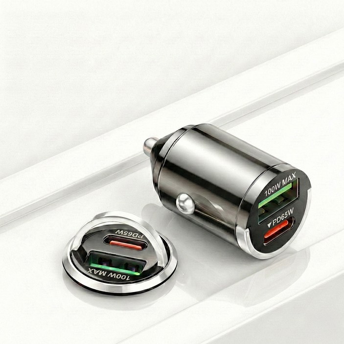 글라우벤 매립형 100W QC4.0+PD3.0 차량용 고속 충전기