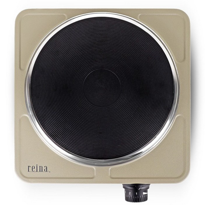 키친아트 미니멀 핫플레이트 1구 전기레인지 모든용기가능 핫플레이트, 프리스탠딩, 1구