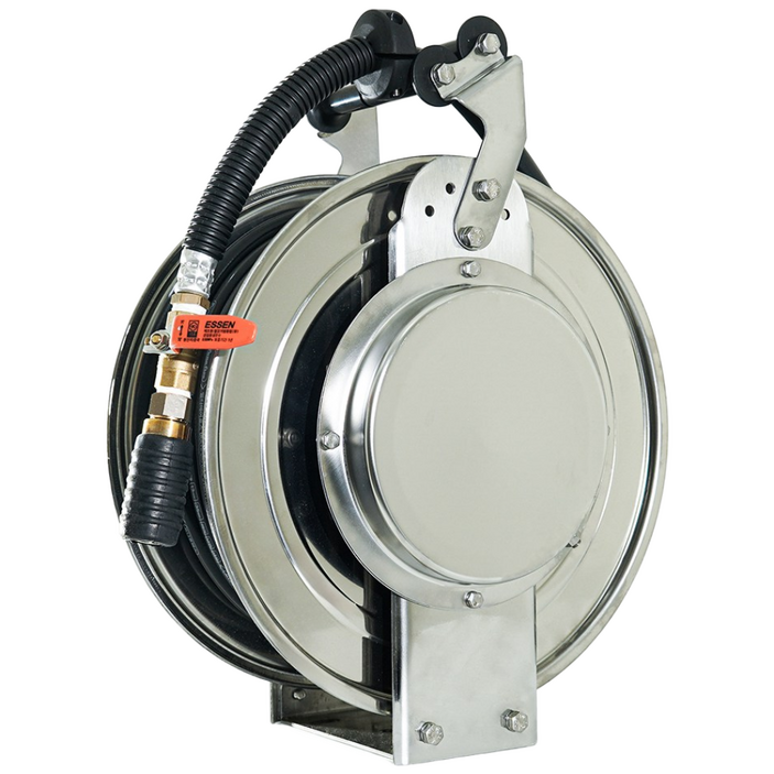 고압호스 물호스 워터릴 업소용 열수 온수 자동 릴호스, 20m 소방노즐 + 볼밸브, 1개