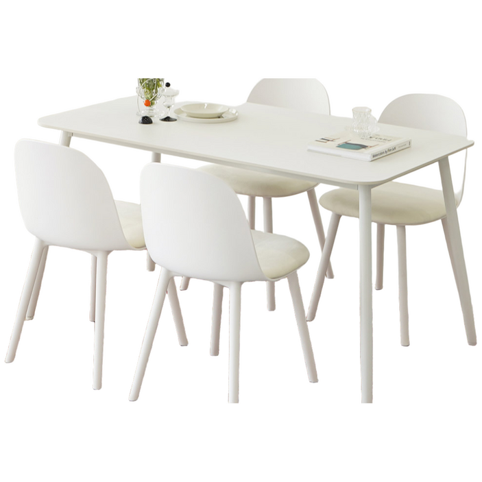 라자가구 에이프릴 세라믹 라운드사각 4인 테이블 1400 식탁