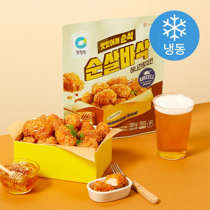 [로켓프레시] 청정원 순살바삭 허니간장치킨 (냉동)