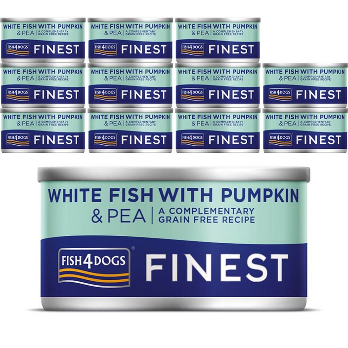 피쉬포독스 강아지 캔 간식 85 g, 화이트피쉬  펌킨  피이 혼합맛, 85g, 12개