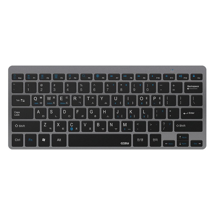 코시 블루투스 멀티페어링 무선 텐키리스 키보드, 그레이, KB4120BT,  기타 