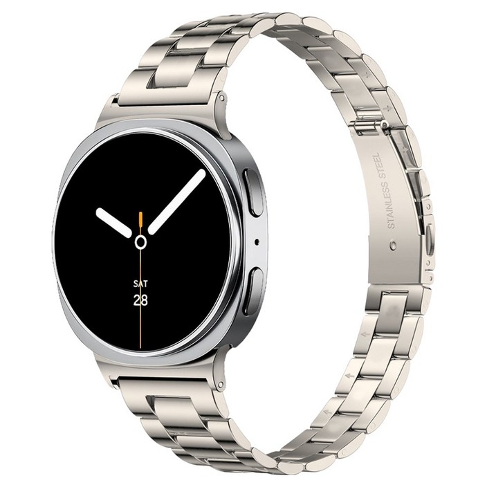 누아트 갤럭시워치 호환 스트랩 슬림핏 라이트 메탈 밴드 일자형