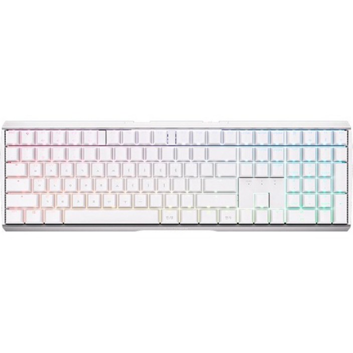 CHERRY 기계식 유무선겸용 일반형 키보드, 화이트, MX BOARD 3.0S 무선 RGB 저소음 적축, 적축
