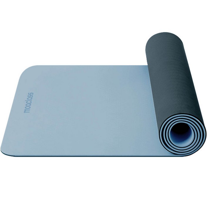 모아클래스 논슬립 특화 TPE 와이드 요가매트 8mm, 블루