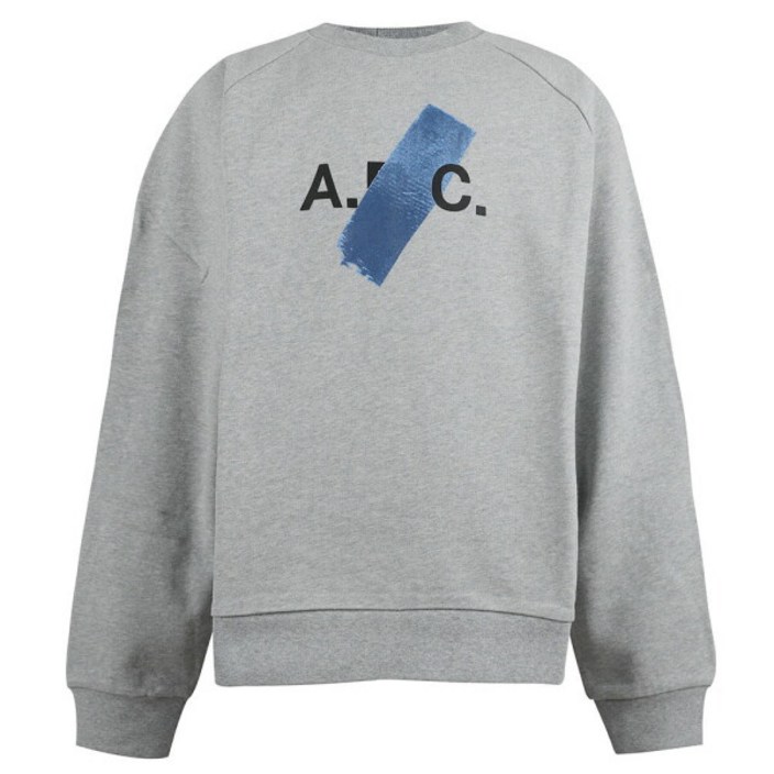 [아페세] A.P.C. 아페쎄 SHIBA 로고 남성 맨투맨 티셔츠 H27738 COFAX PLA