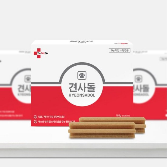 디펫바이오 견사돌 2박스1박스  강아지 덴탈껌 치석제거 영양