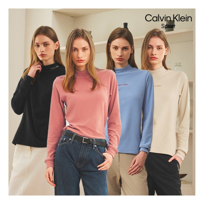 [캘빈클라인스포츠] ■ 25FW 여성 모크넥 4종
