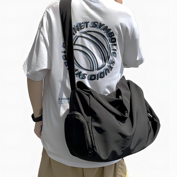 나일론 남성 방수 대용량 여행용 메신저백 크로스백 힙색 빅 사이즈 힙백 힙쌕  MY-6126