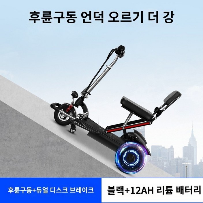 전기 자전거 키트 퀵보드 세발 소형 3인승 스쿠터 전동 삼륜 2인승 가정용 20230726