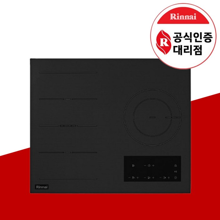 린나이 3구 인덕션 IHF6000N 빌트인 전기레인지 터치식 전기렌지 자동 전력제어