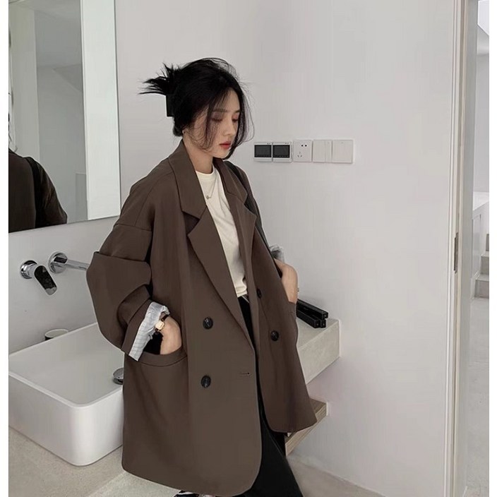 VANCAR 베이직 싱글 캐주얼 여성자켓 봄자켓 워크자켓