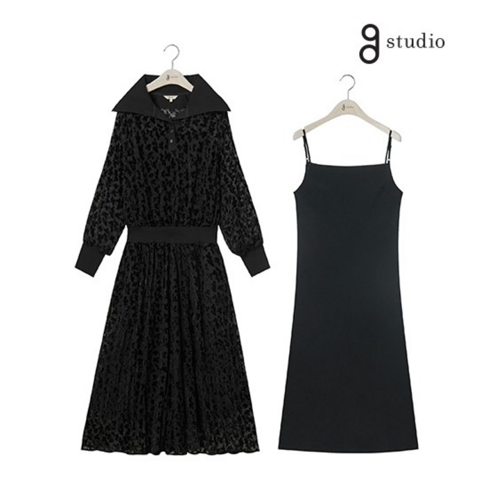 지스튜디오22FW 시어벨벳 원피스