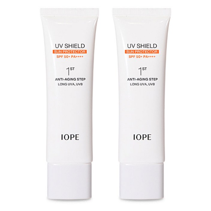 아이오페 UV쉴드 에센셜 선 프로텍터 50ml x 2개, 2개 아이오페 UV쉴드 에센셜 선 프로텍터 50ml x 2개, 2개
