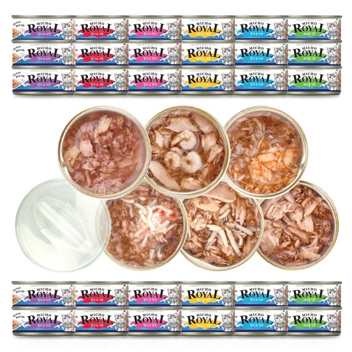 프리미엄 로얄 미쵸 콤보 85g x 30개입 고양이 캔 간식, 85g, 30개, 미쵸 콤보 프리미엄 로얄 미쵸 콤보 85g x 30개입 고양이 캔 간식, 85g, 30개, 미쵸 콤보