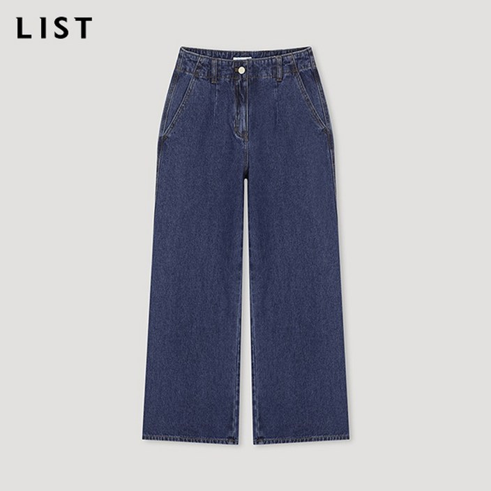 리스트LIST 캐주얼 와이드 데님 팬츠TSMSLN82060BL 리스트LIST 캐주얼 와이드 데님 팬츠TSMSLN82060BL