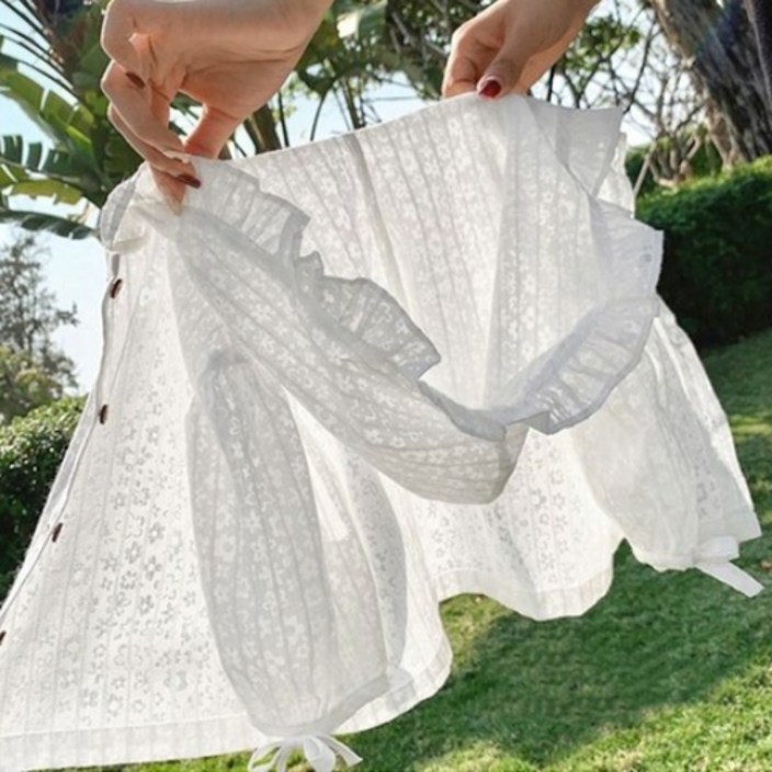 아사펀칭플라워점퍼