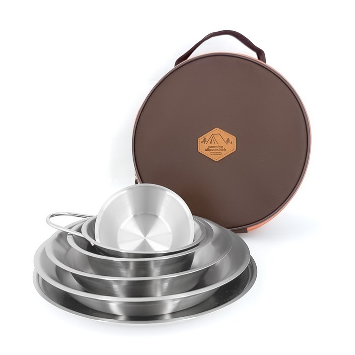 올품락 포스코 304 지오 캠핑 식기세트