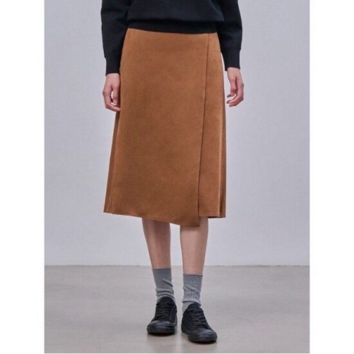 스웨이드 스커트 옐로이쉬브라운 BF4827C08B 2686674