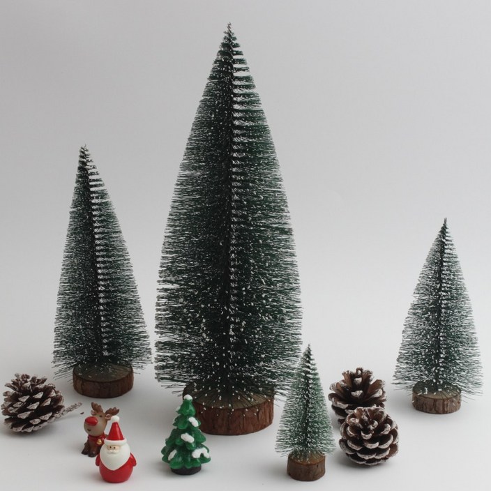 크리스마스 미니 트리 소품 장식, 4.미니우드트리 25cm