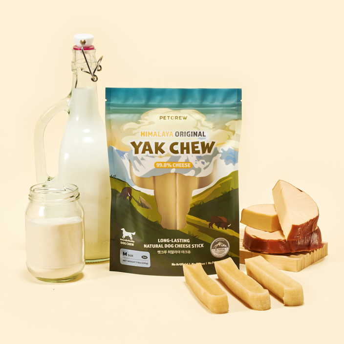 펫크루 야크우유 100% 히말라야 야크츄 M, 3개, 225g