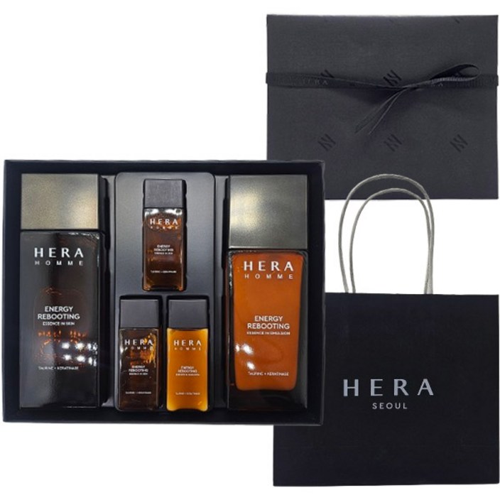 헤라 옴므 에너지 리부팅 2종 기획 세트/본품 스킨 125ml 1개 에멀전 110ml 1개/견본품  스킨 20ml 2개 에멀전 20ml 1개