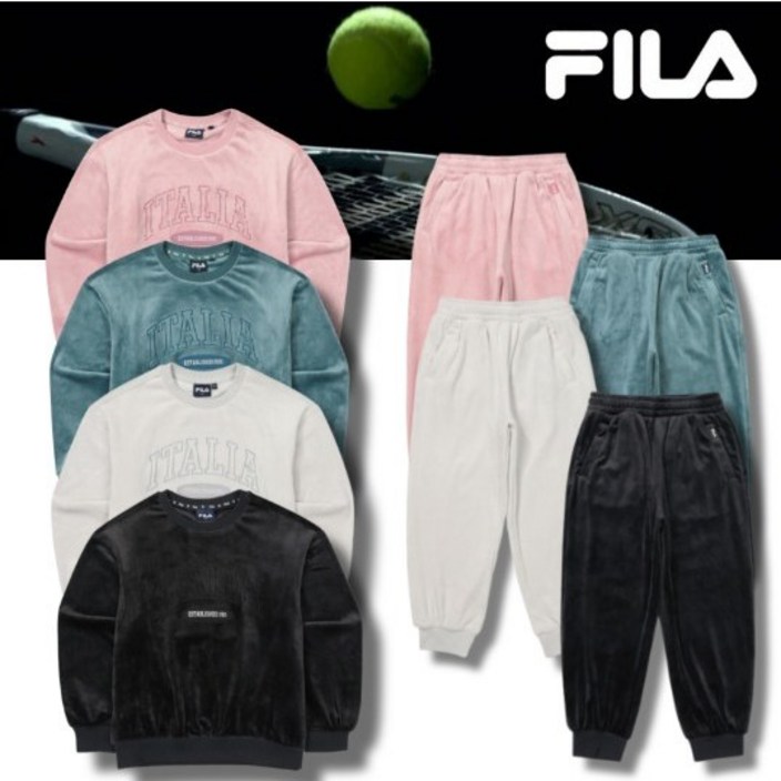 브랜드정품빠른출고 휠라 FILA 키즈 상하복세트 부드러운 아동 맨투맨 조거팬츠 추천 4 Color 남아 여아 초등생 세트