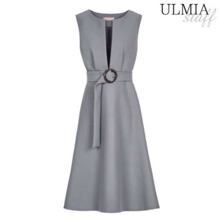 율미아스탭 율미아스탭 슬리브리스핀턱모직원피스_S2W1OP3440