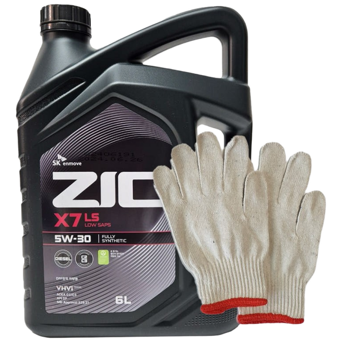 지크 X7 LS 5w30 6L 가솔린 디젤 SK 엔진오일 5w-30, 1개, 5w30