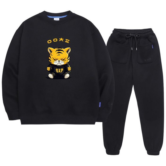 작품을입는다 원헌드레드퍼센트 기모 맨투맨+조거팬츠 셋업 Best 4