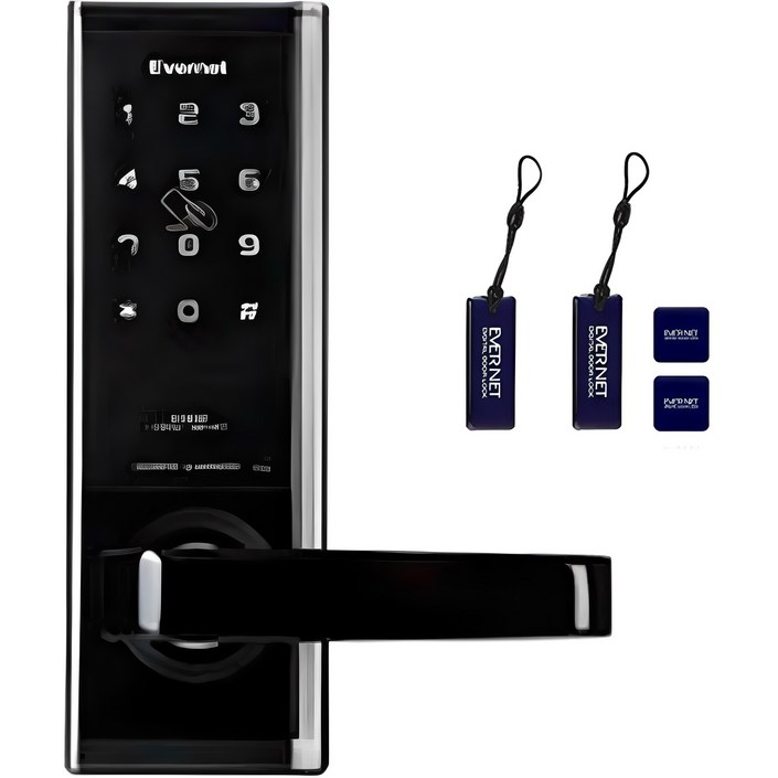 에버넷 디지털 도어락 손잡이 있음