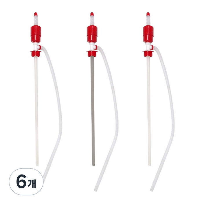 월드크린 자바라 수동 펌프 대형 랜덤발송, 6개