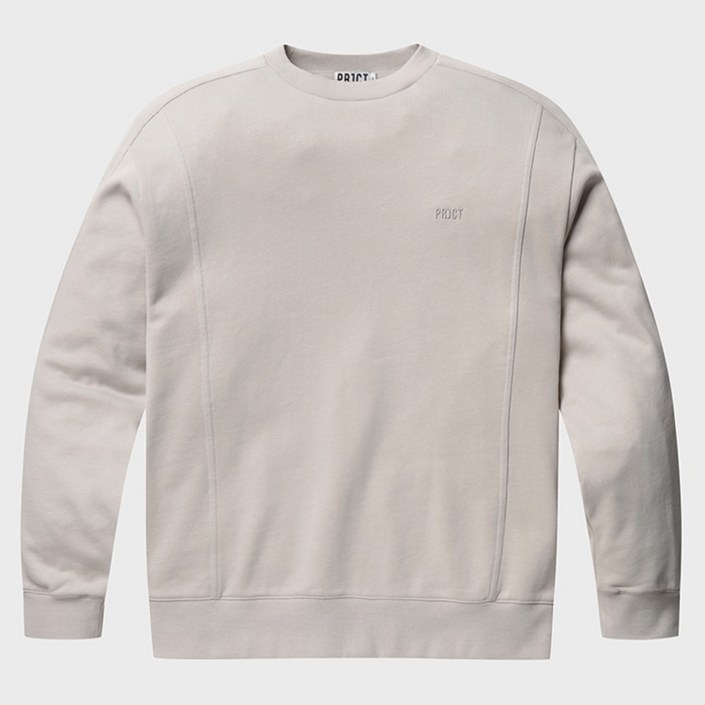 프로젝트엠 캐주얼 테리 절개 맨투맨