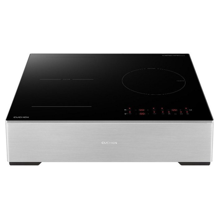 쿠첸 IH BLACK 3400 3구 인덕션 방문설치  스탠드케이스 실버 150mm 세트 방문설치