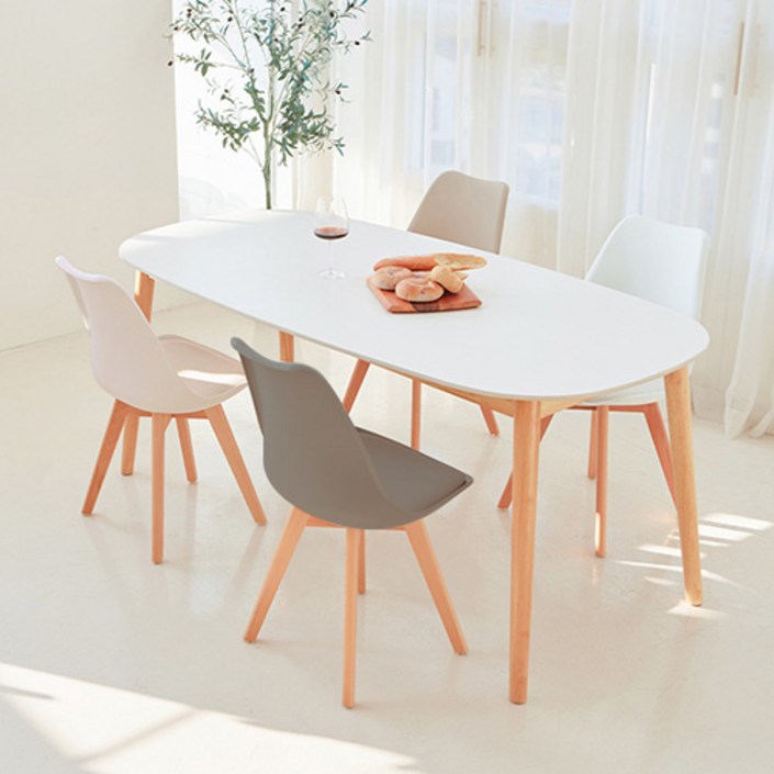 폴인퍼니 루치아 타원형 식탁의자세트 6인용 1800 방문설치