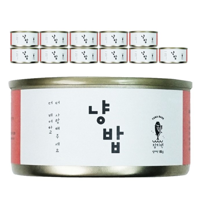 헬로가토스 반려동물 냥밥 캔 85g, 통살참치, 85g, 12개