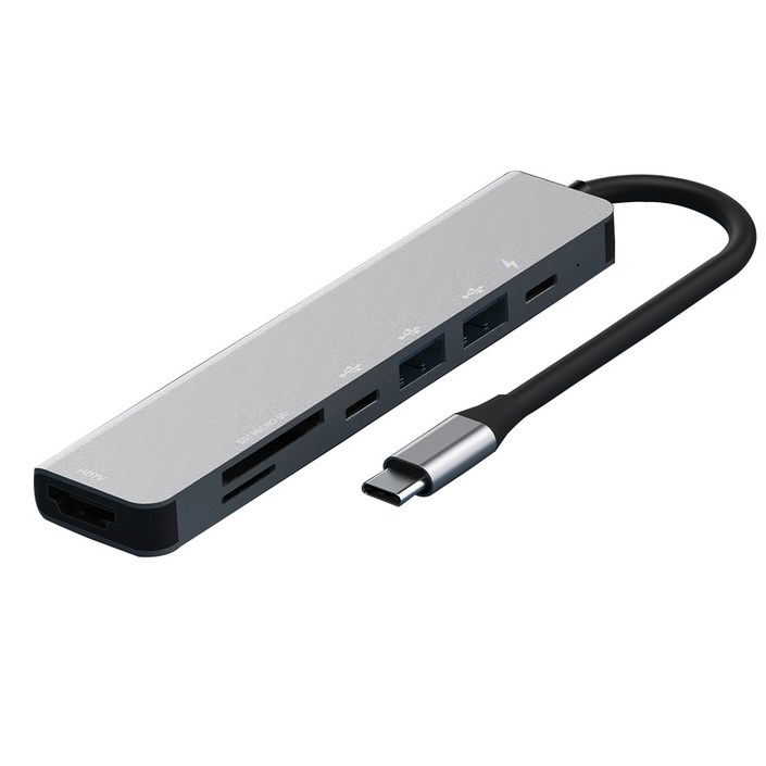 구스페리 7포트 USB 3.0 HDMI C타입 멀티허브 DEX 덱스 미러링 20240509